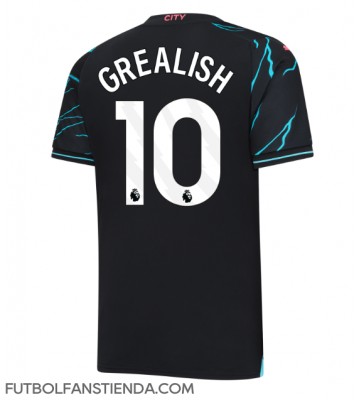 Manchester City Jack Grealish #10 Tercera Equipación 2023-24 Manga Corta